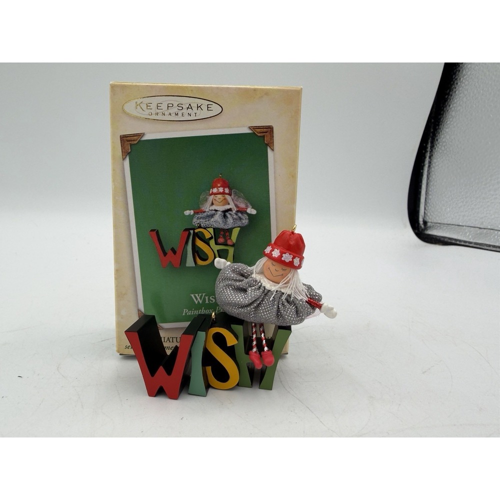 Hallmark Keepsake Miniature Collectors Series ✨🎁 | "WISH" | 2‑Piece Set | NOS